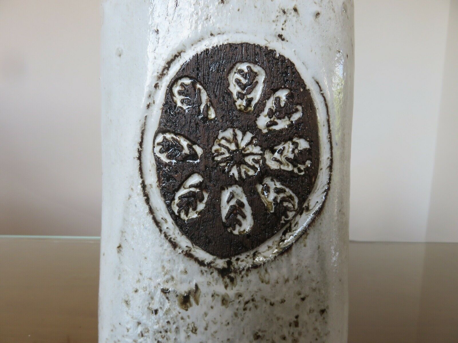 Ceramic lamp by Albert Thiry 60s signed
