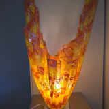 Vintage lamp Marie Stuart "Laces" – Resin & marble – 1970s