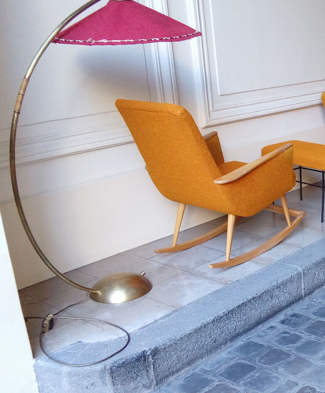 Scandinavian years 50-60 rocking orange