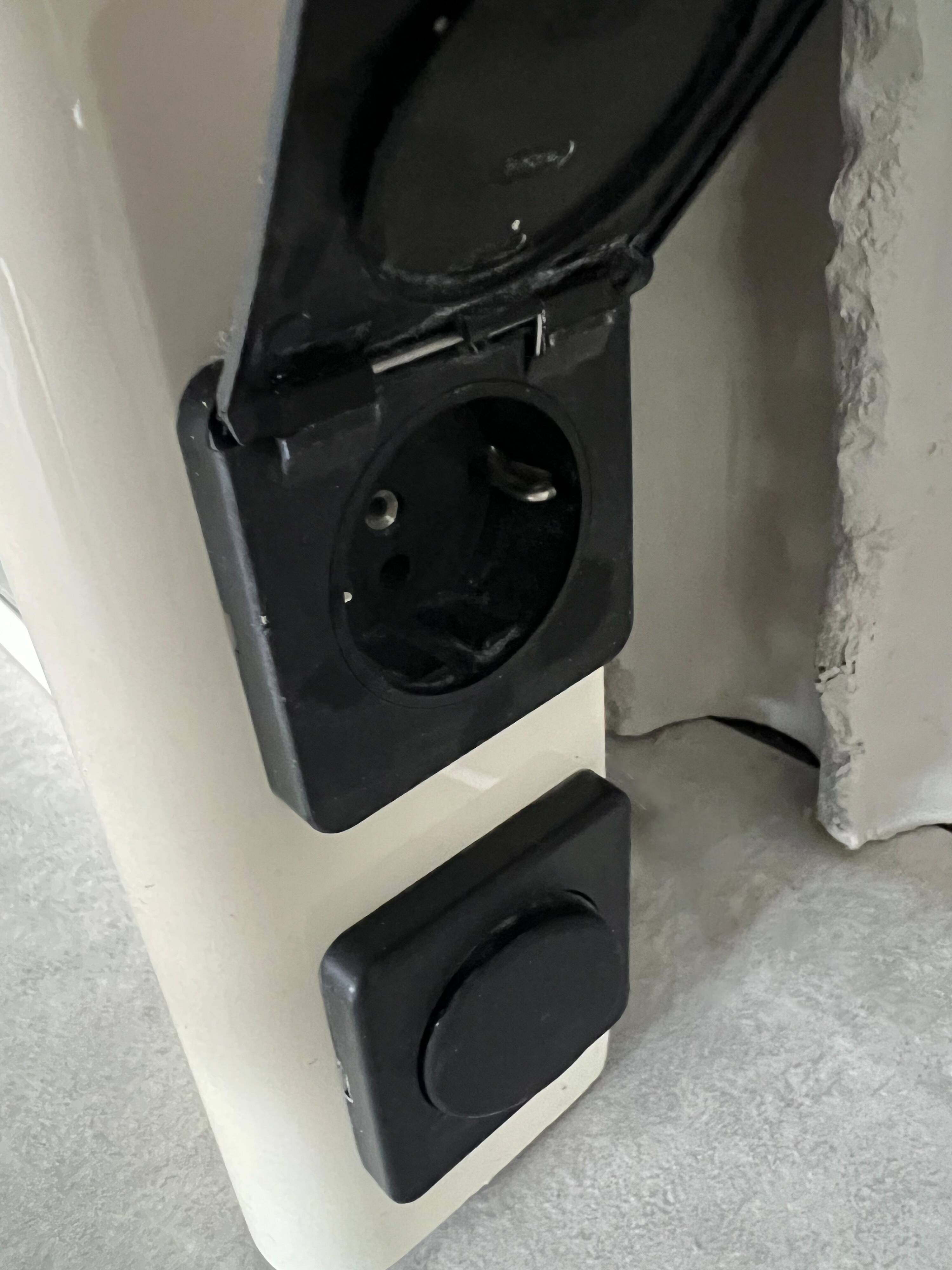 Vintage 1970s Illuminated Mirror with Built-In Socket