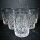 Set of 6 Lemberg Junon cut crystal whisky glasses near Chantilly
