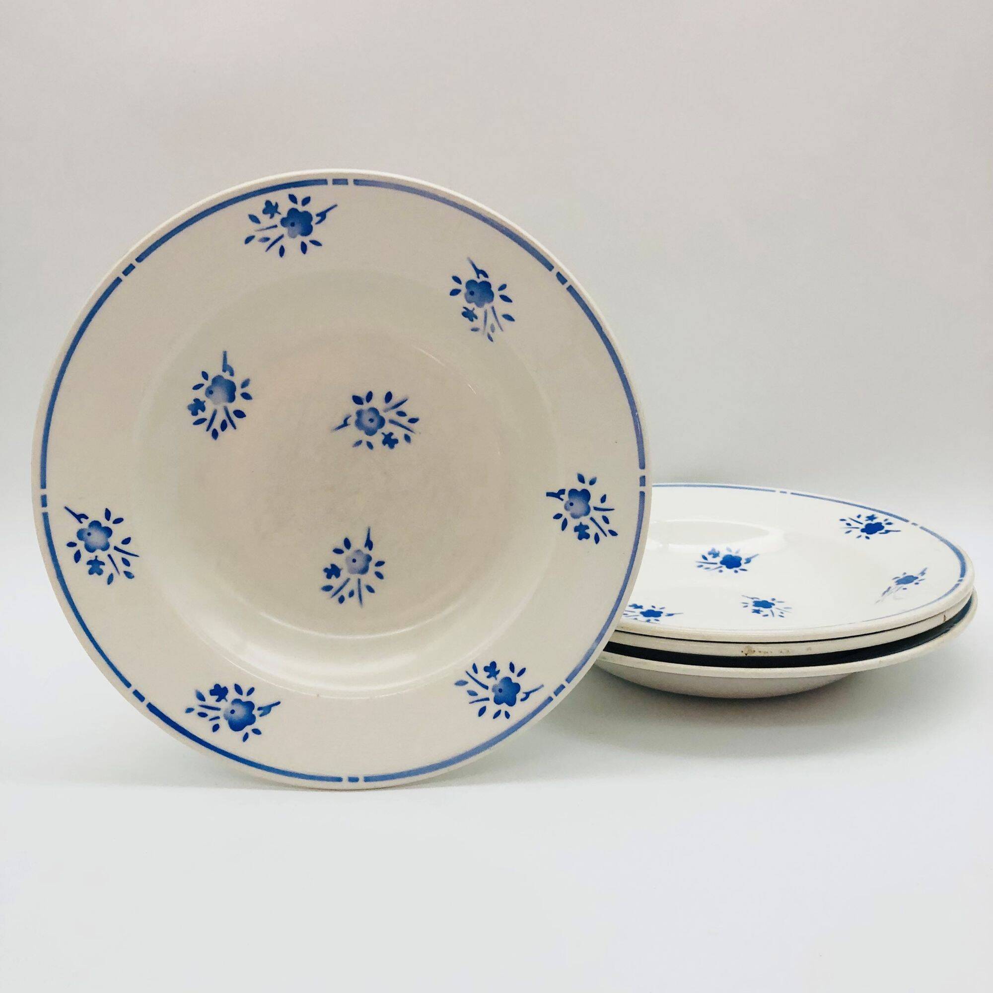 4 Deep Plates "Moulin des Loups", Richard model.