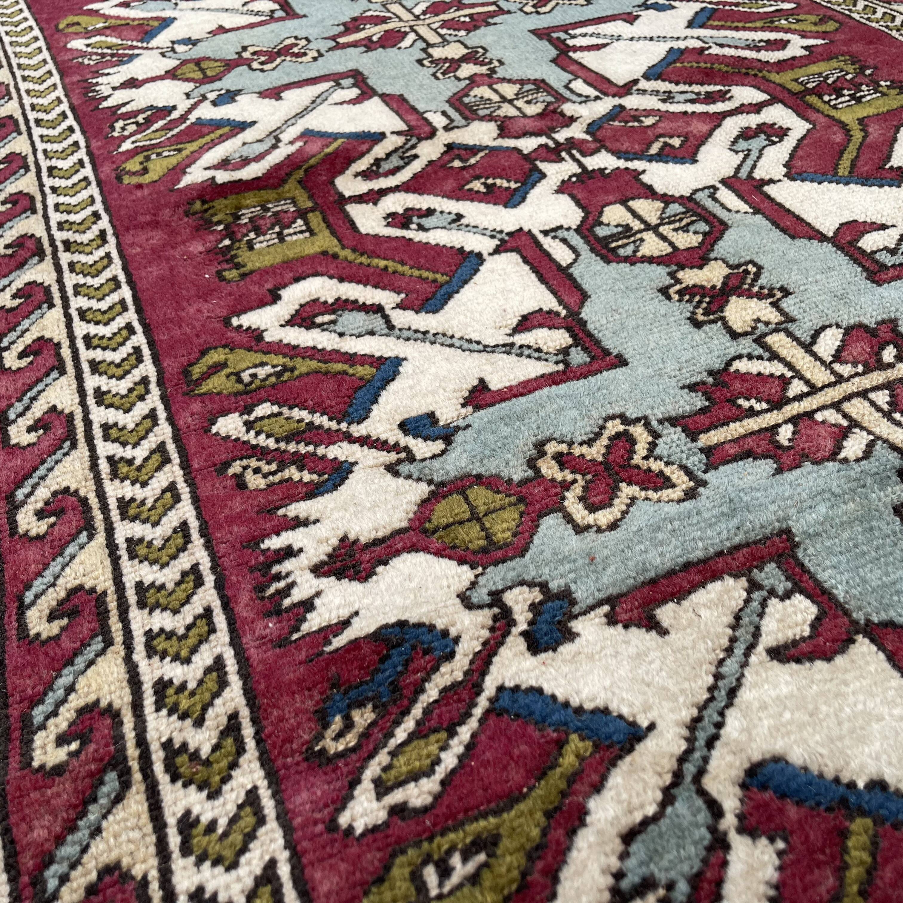 Vintage Turkish Kars Kazak Rug, 180 x 126 cm