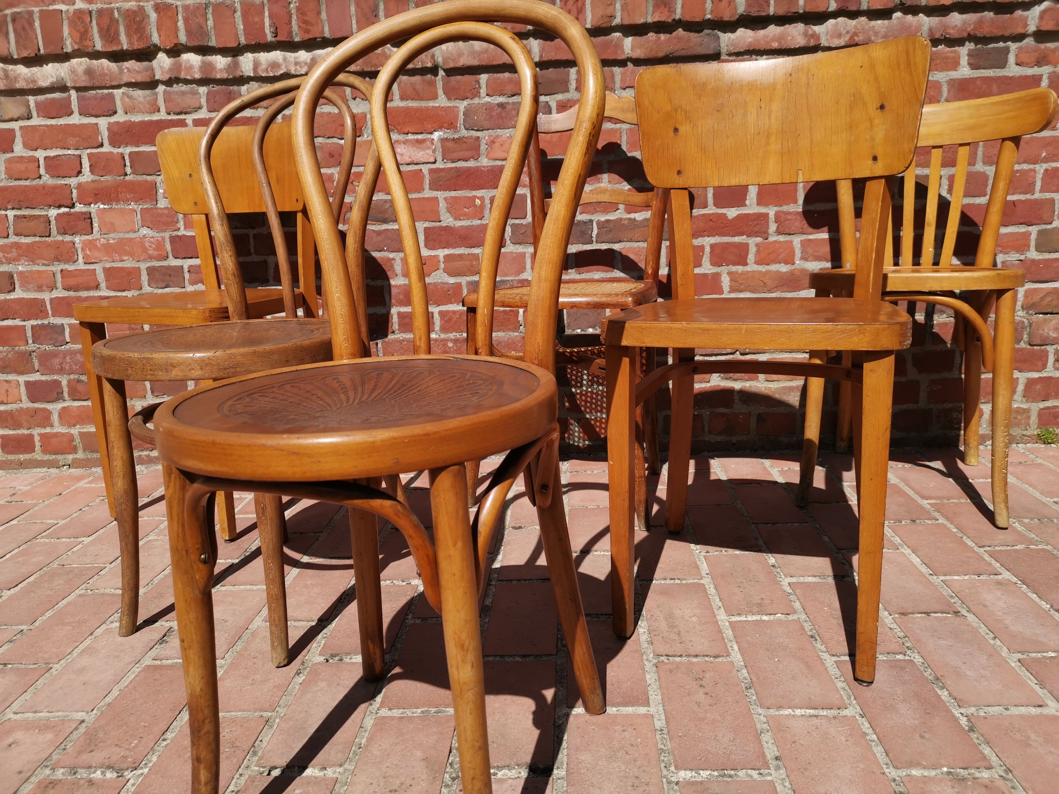 Lot of 6 chairs Jacob - Josef Kohn, Thonet, Mahieu