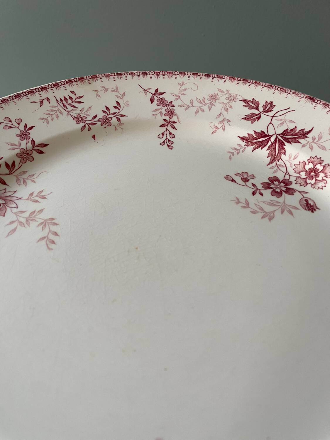 Series of 10 flat plates Terre de Fer Poincelet-Masquelier