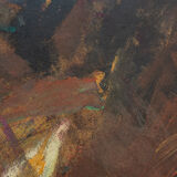 Abstract Composition, Oil on Plate, 73 x 73 cm
