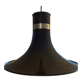 Brown lacquered metal pendant lamp