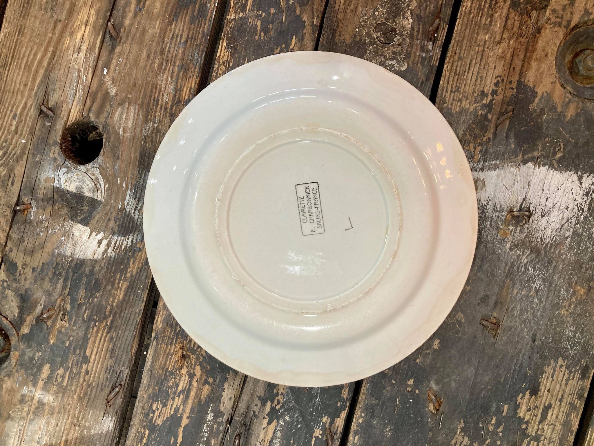 E.Charbonnier Clairette model plate