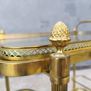 Golden brass cart