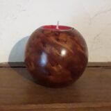 Bougeoir scandinave en loupe d'orme