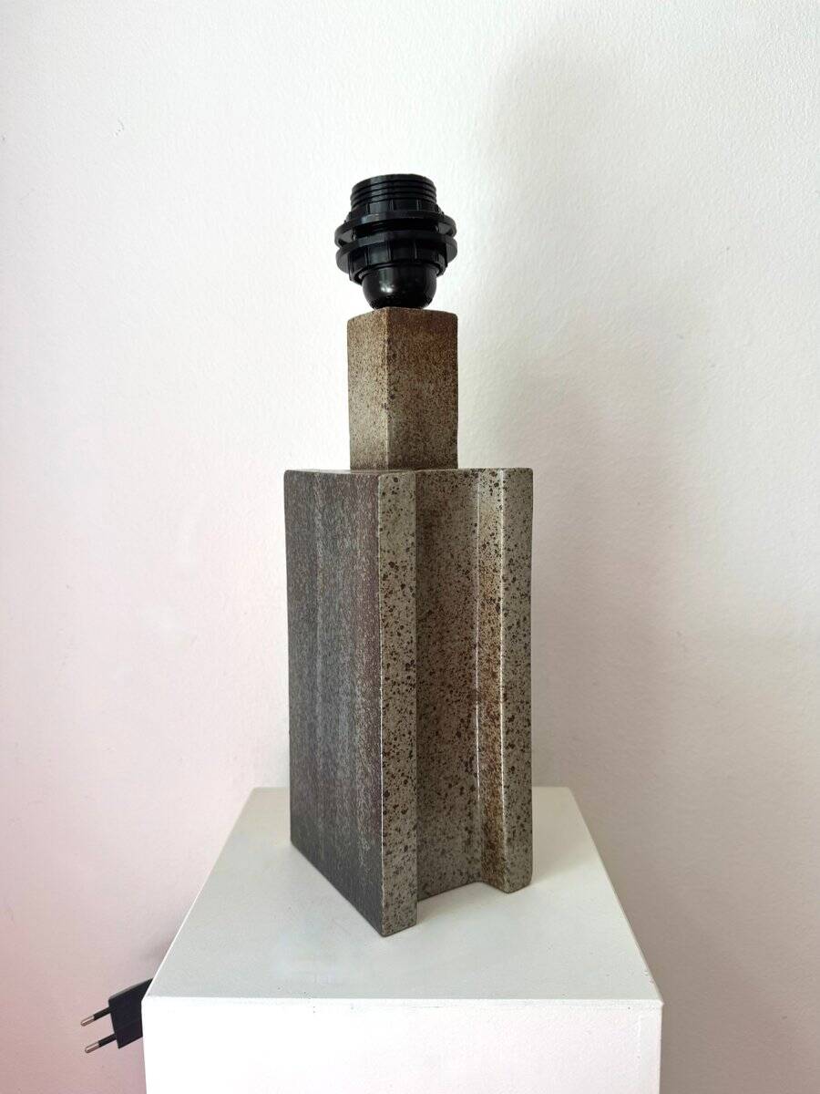 Mid-century modern stoneware Palshus table lamp by Per Linneman Schmidt, Denmark, 1960s