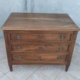 Louis XVI chest of drawers in walnut, 19th century