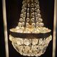 Lustre montgolfière verre et laiton