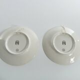 Swedish Grace Plates with Ulriksdal Palace in Yellow and Green by Gefle 1951