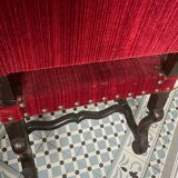 Louis XIII style armchair, 19th century.