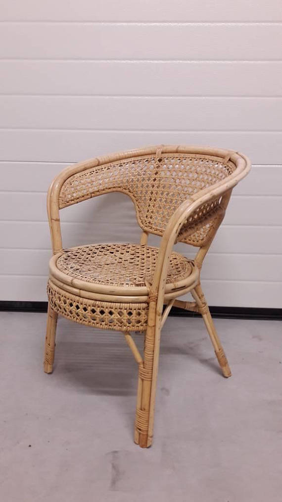 Bohemian style rattan chair
