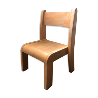 Chaise enfant vintage en bois