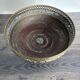 Vintage brass footed bowl, Italian decoration.