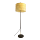 Cocoon floor lamp with patchwork shade and leather-covered foot, 1960s