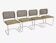 Ensemble de 4 chaises modèle Cesca B32 conçu par Marcel Breuer design