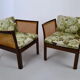 Pair of mahogany chairs model Plexus by Illum Wikkelso for C.F. Christensen in Silkeborg