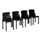 4 vintage chairs model Selene, Vico Magistretti for Artemide, 1970