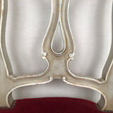 Series of six high-backed chairs in Venetian taste