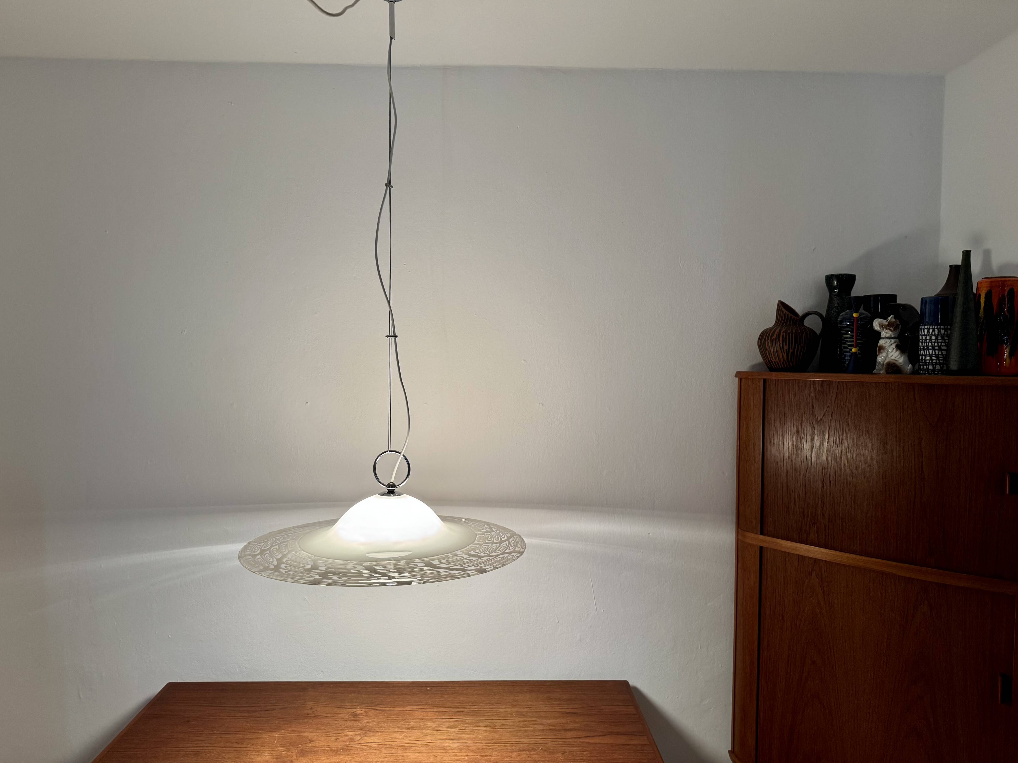 Large Murano Glass Pendant Lamp