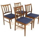 Set de 4 chaises scandinave en hêtre, Suède, 1960