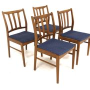 Set de 4 chaises scandinave en hêtre, Suède, 1960