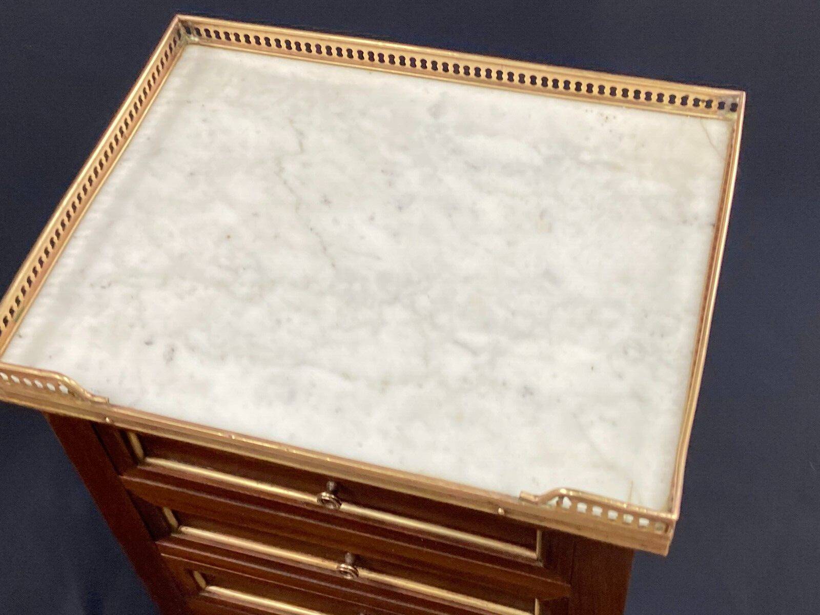 Bedside table end table side table mahogany console Louis XVI late 19th century