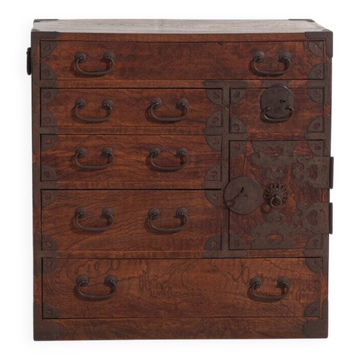 Tansu coffre de rangement ancien – Période Meiji / Taishō (c.1868-1926) #34