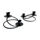 Pair of candlesticks candlesticks black wrought iron