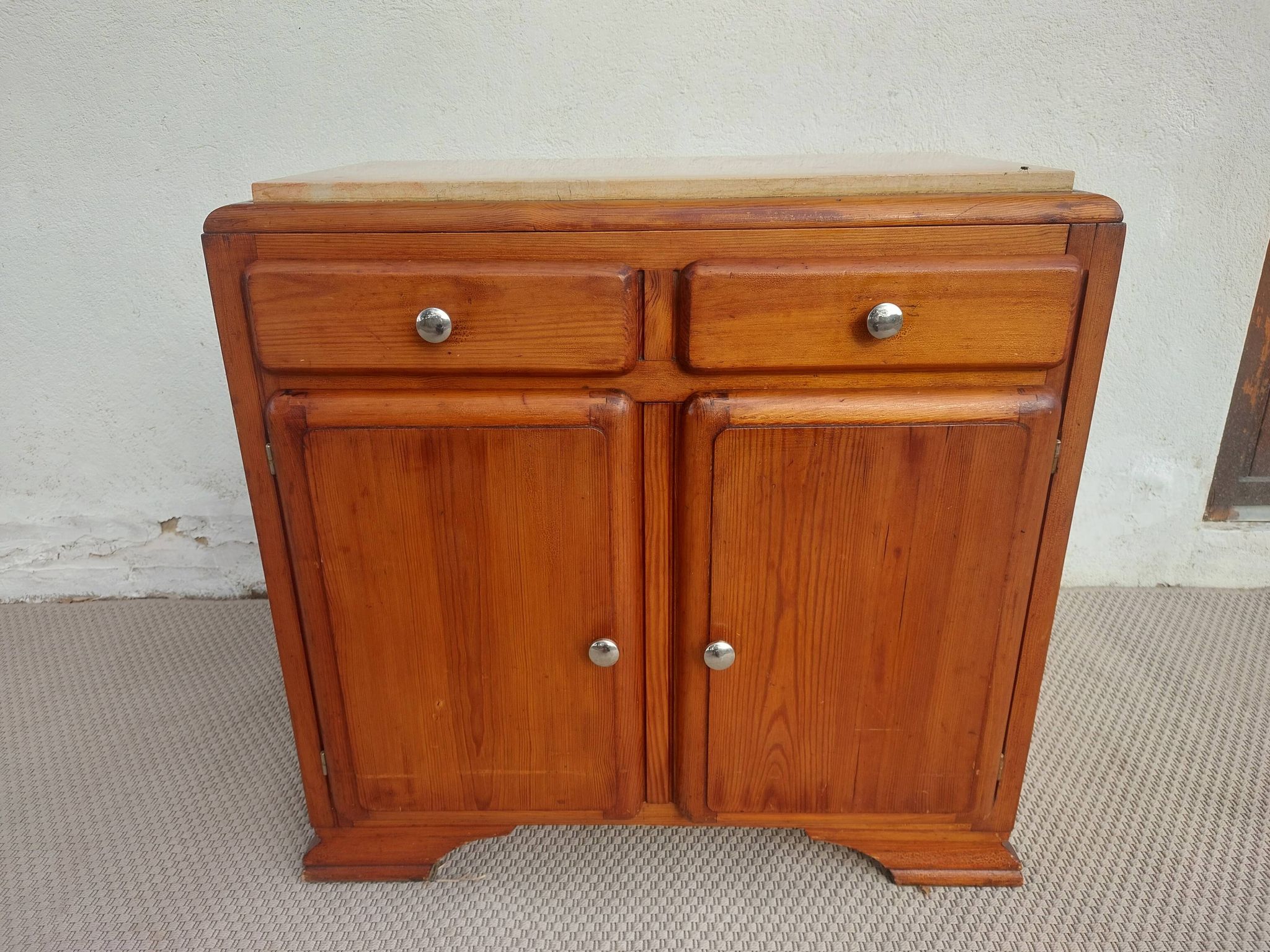 Mado buffet, marble top, vintage
