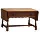 Danish folding table from the mid-century with a drawer in oak, Henning Kjærnulf, 1960s.