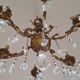 Crystal chandelier with pendants