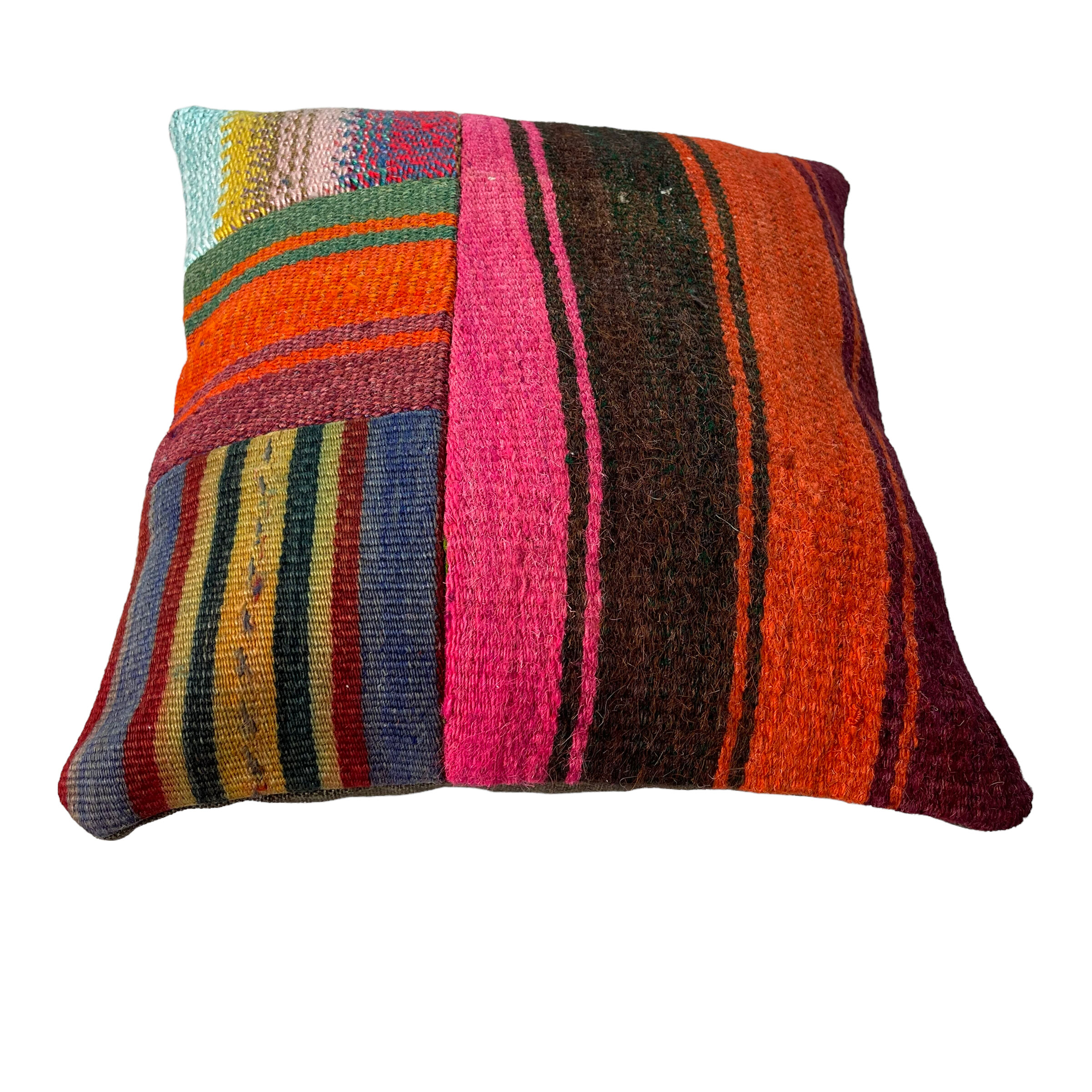 Vintage turkish kilim cushion cover 40 x 40 cm