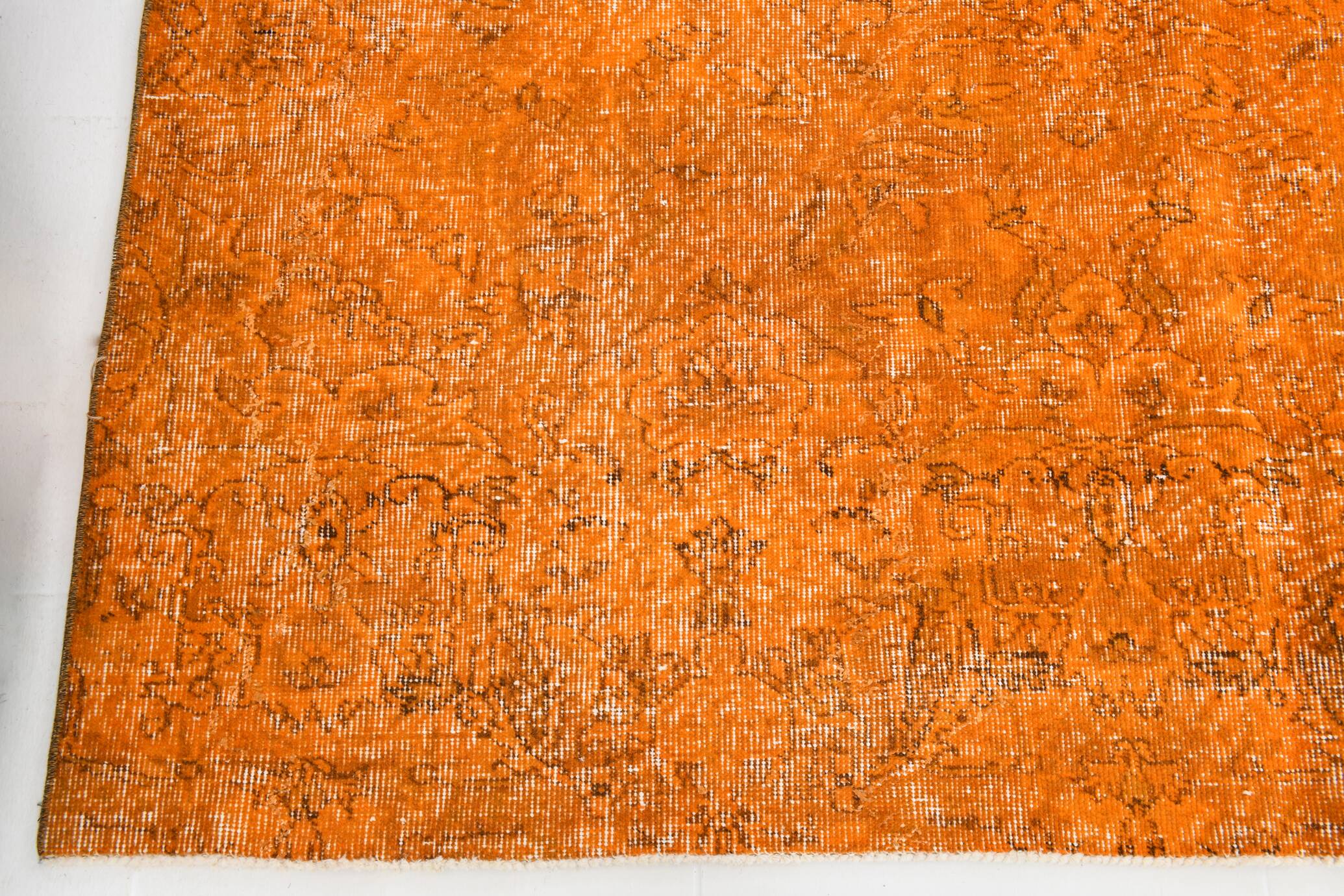 6x9 Pumpink orange vintage rug 181x287Cm SK 3400