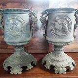 Decorative metal vase