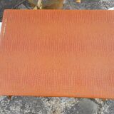 Box with silver metal housewife