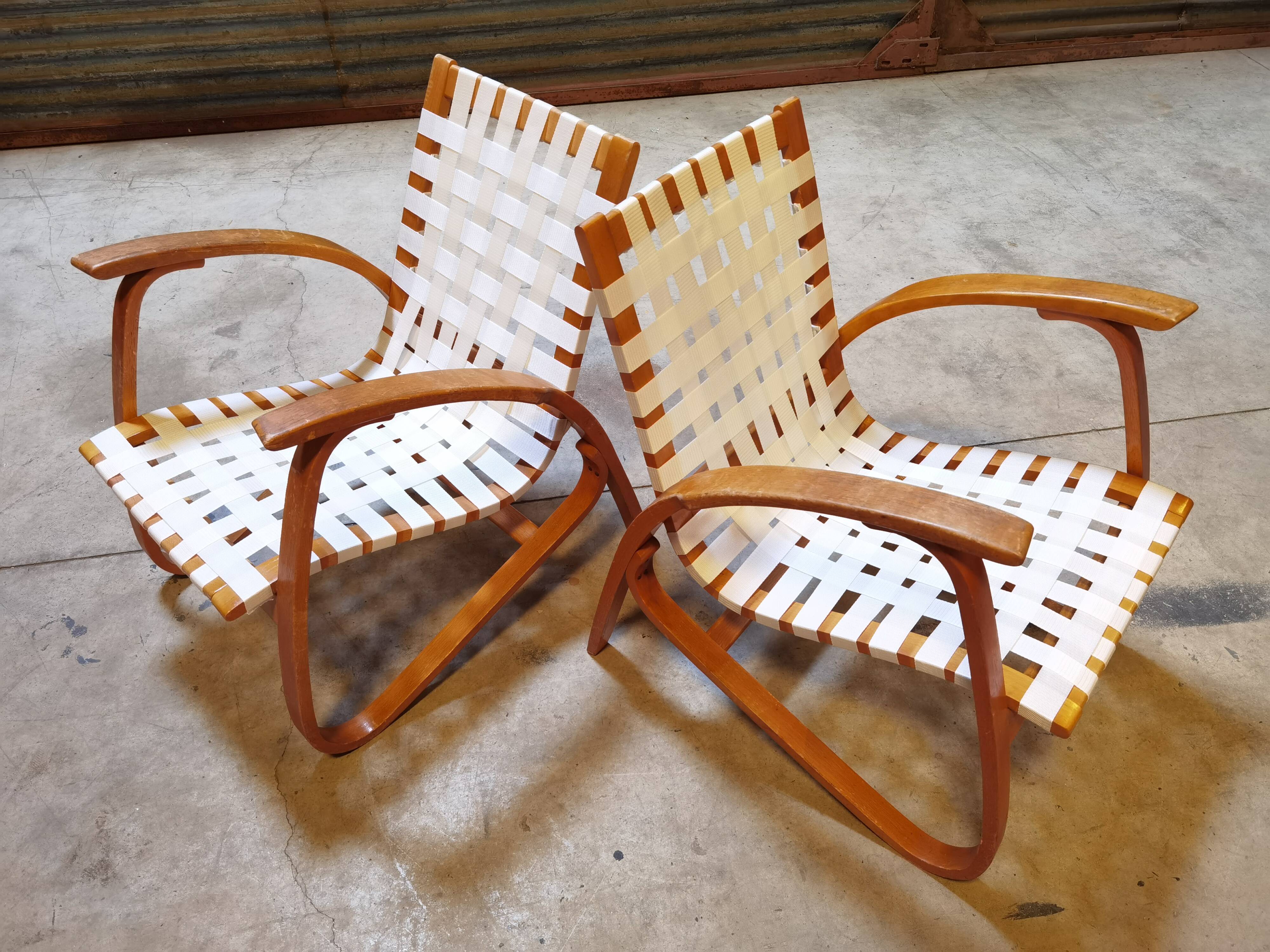 Paire de fauteuils par Jan Vanek pour Up Zavody 1930