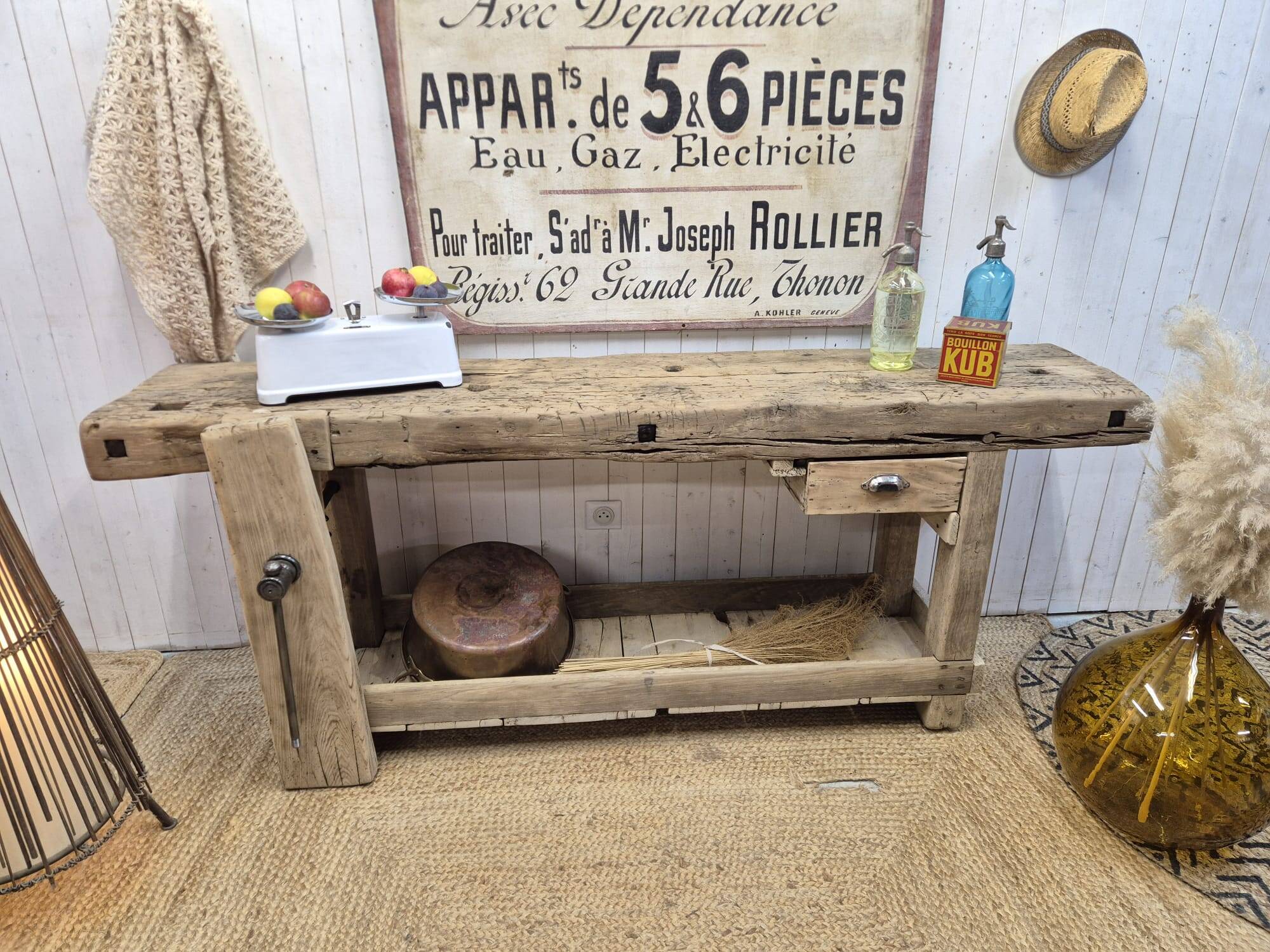 Old carpenter's workbench