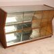 Vintage diamond shaped display cabinet - Belgium 1950's