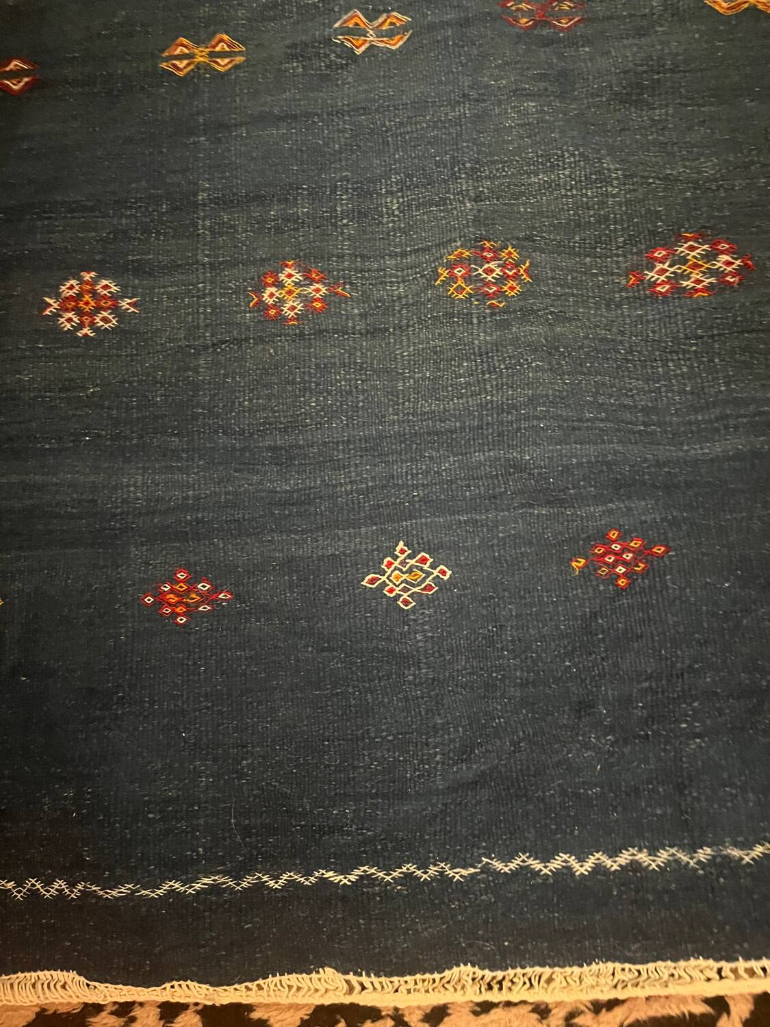 Hand-woven Moroccan rug