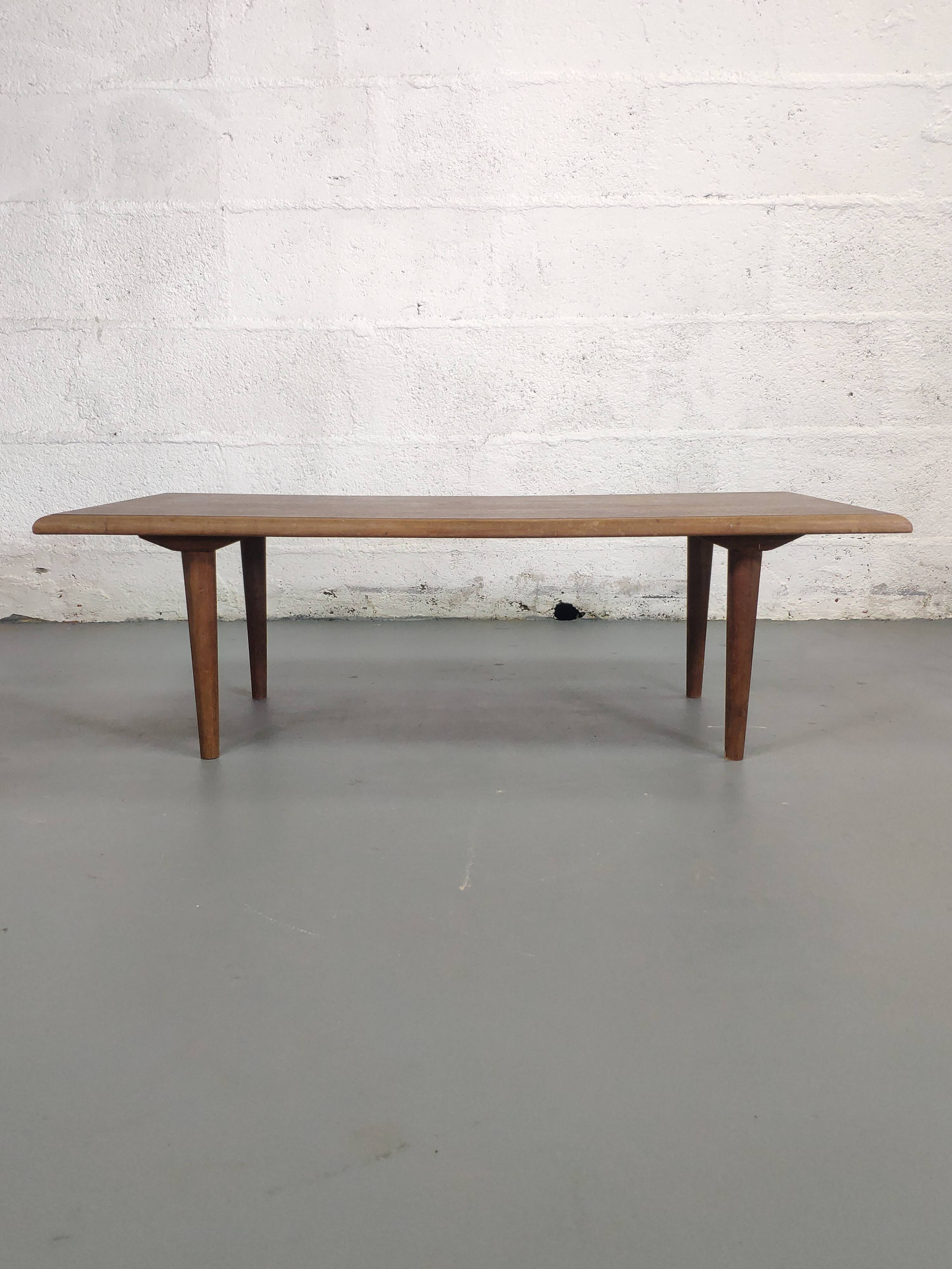 Rectangular vintage coffee table