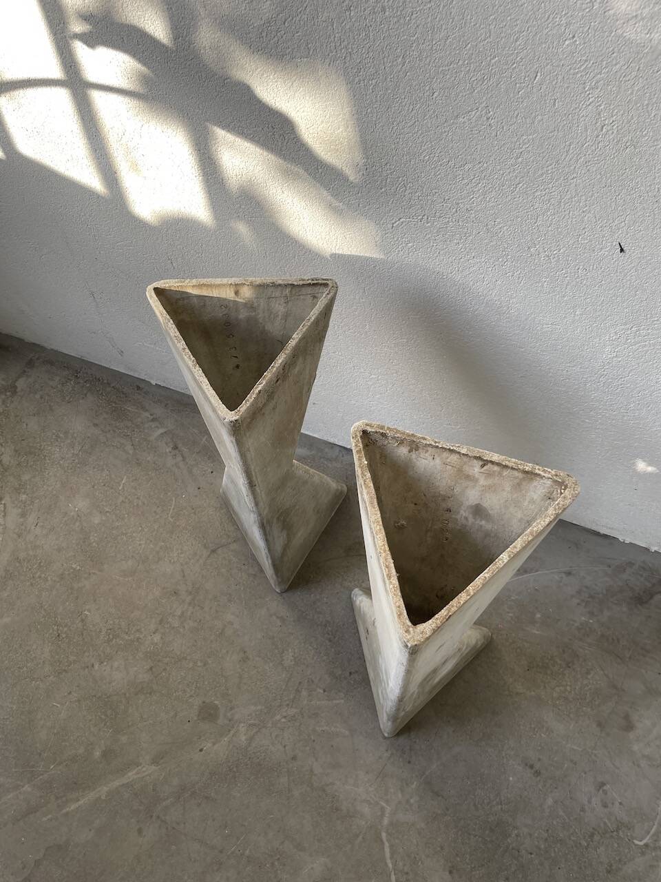 Planters jardinières fibrociment triangulaires