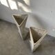 Planters jardinières fibrociment triangulaires
