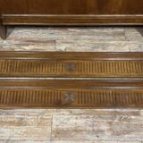 Bastel stamped bed from the Empire Consulate period in walnut circa 1800