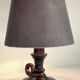 Lampe bougeoir bois vintage