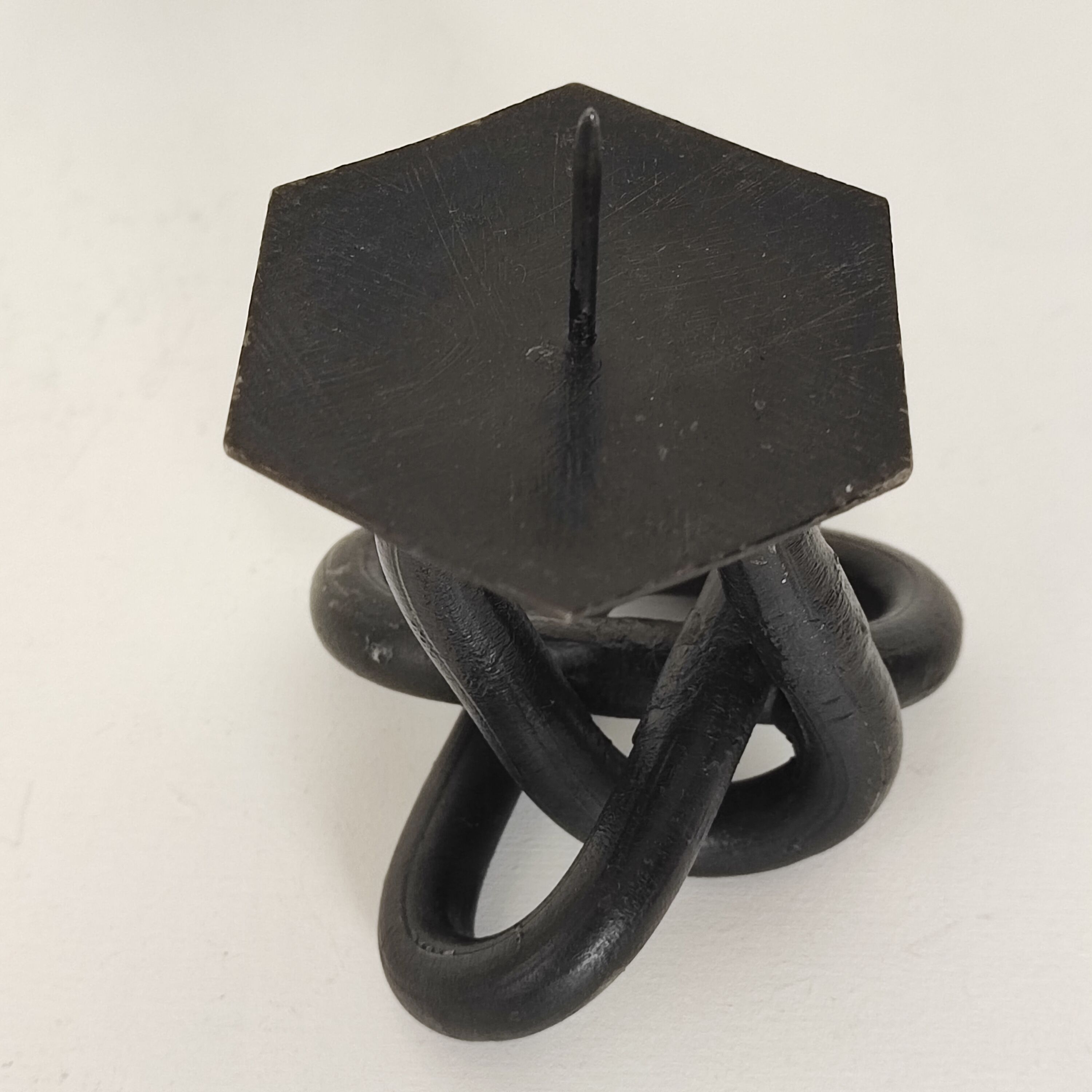 Brutalist "chain" candle holder